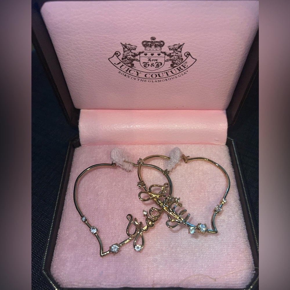 Juicy Couture Heart Earrings